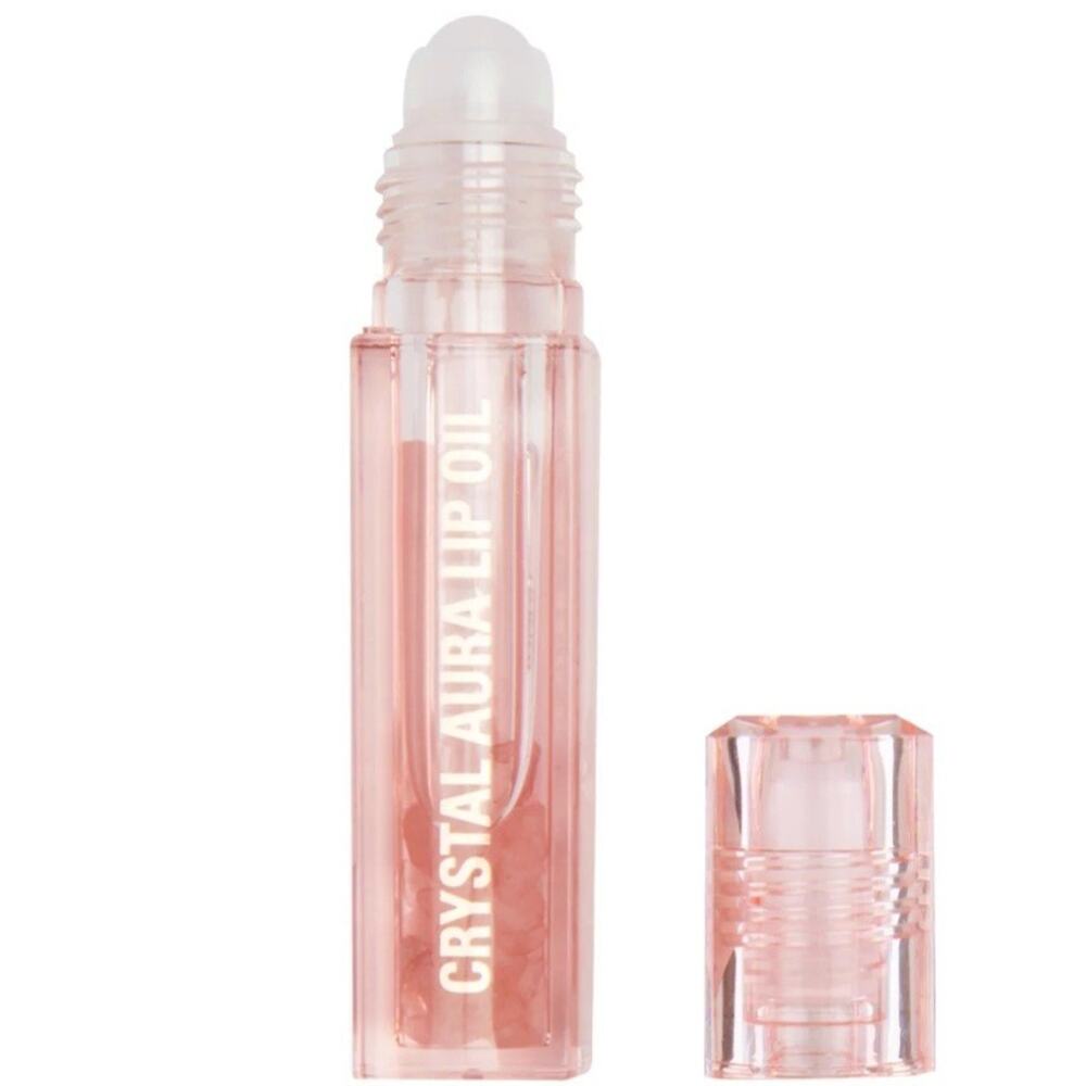 Lot Of 3 Makeup Revolution Crystal Aura Lip Oil Rose Quartz Crystal's Vitamin E